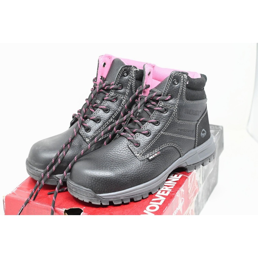 Wolverine Piper Work Boot Womens 6.5W Black Good Composite Toe Waterproof W10181